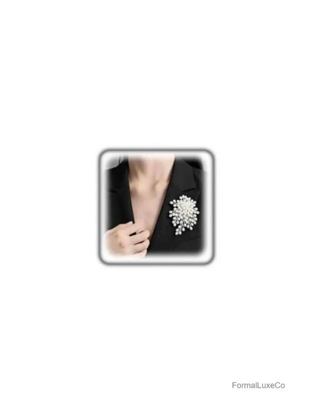 Vintage Gold Plated Large Pearl Flower Brooch Pin for Women, Trendy Prom Dress